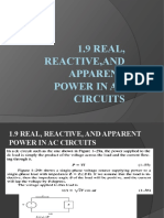 1.9 REAL, Reactive, and Apparent Power in Ac Circuits
