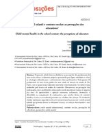 Cid - Saude Mental Infantil e o Contexto Escolar