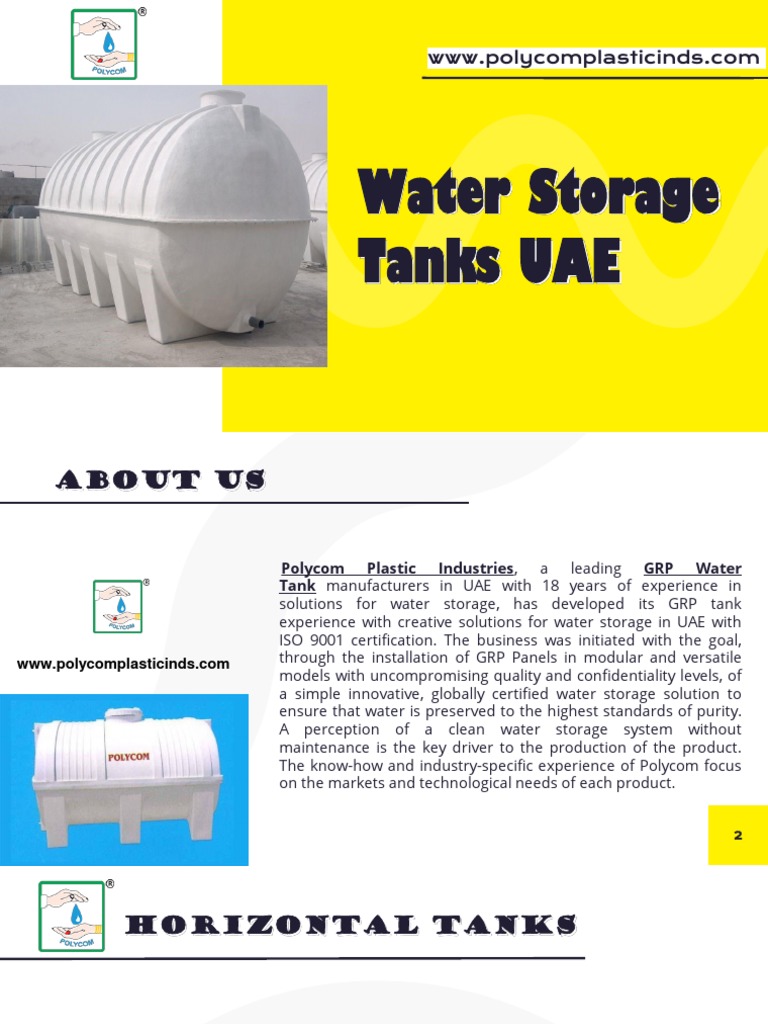 GRP Water Storage Solutions in UAE | PDF | Water | Corrosion