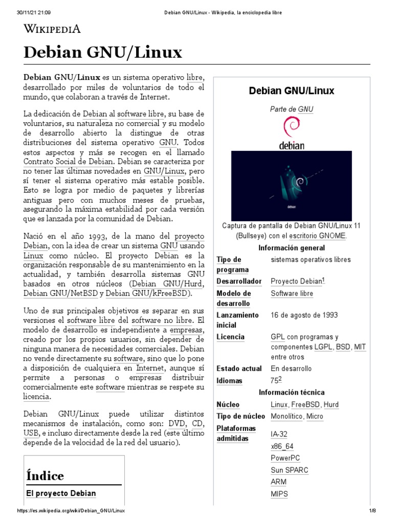 Debian GNU - Linux | PDF | Software | Informática