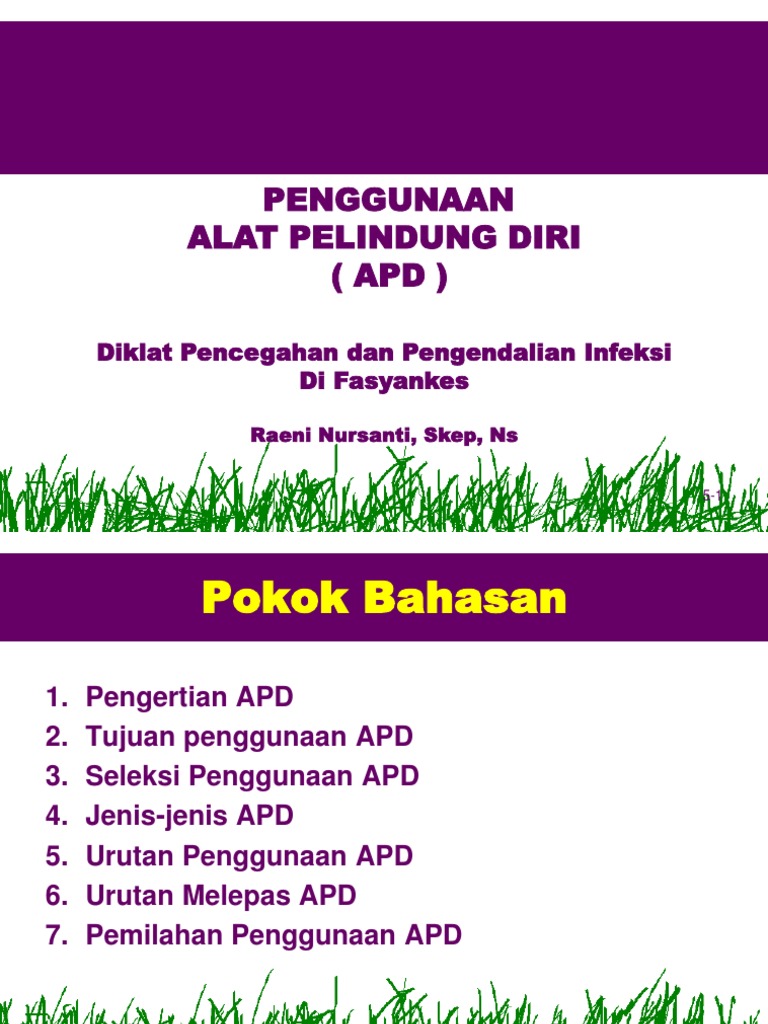 Panduan Lengkap Penggunaan APD | PDF | Kesehatan Holistik | Sains ...