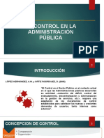 El Control en La Administración Pública de México