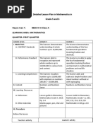 Detailed Lesson Plan in Mathematics in