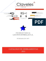 Catálogo de herramientas y cuchillos ferretería Las Dos Estrellas 2021