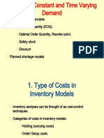 Chapter 2 - Single Item - Demand Varying at Approximate Level(2)