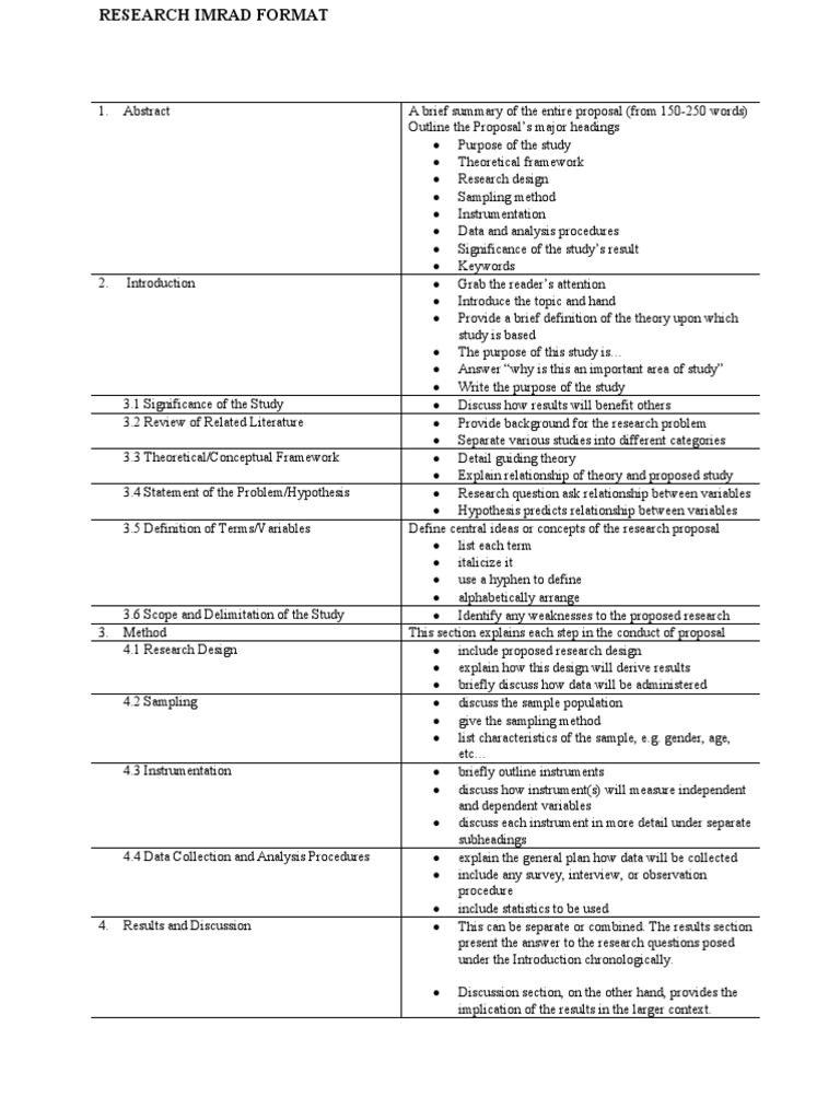 Research IMRAD Format | PDF | Theory | Hypothesis
