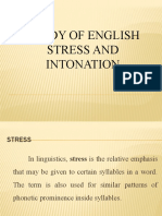Study of English Stress and Intonation 201221