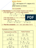 Partial Fractions Summary