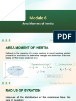 Moment of Inertia and Beam Bending Formula