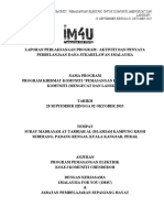 Laporan Program IM4U 28 SEPT - 02 OKT 2015