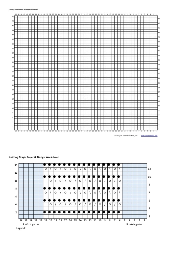 Knitting Graph Paper & Design Guide | PDF | Needlework | Knitting