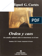 José Miguel G. Cortés - Orden y Caos - Un Estudio Cultural Sobre Lo Monstruoso en Las Artes