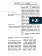 P E N Elitian I LM I Ah: Effect of Early Mobilization Post Partum Mother To Decrease Uterine Fundus Height