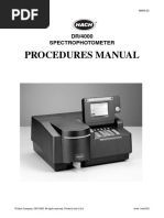 Procedures Manual: DR/890 Colorimeter | PDF