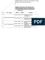 Jadual Pbak & Sosialisasi Layanan Kemahasiswaan