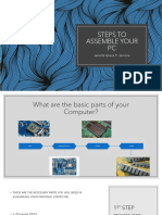 Steps To Assemble Your PC: Janelle Grace P. Jamora