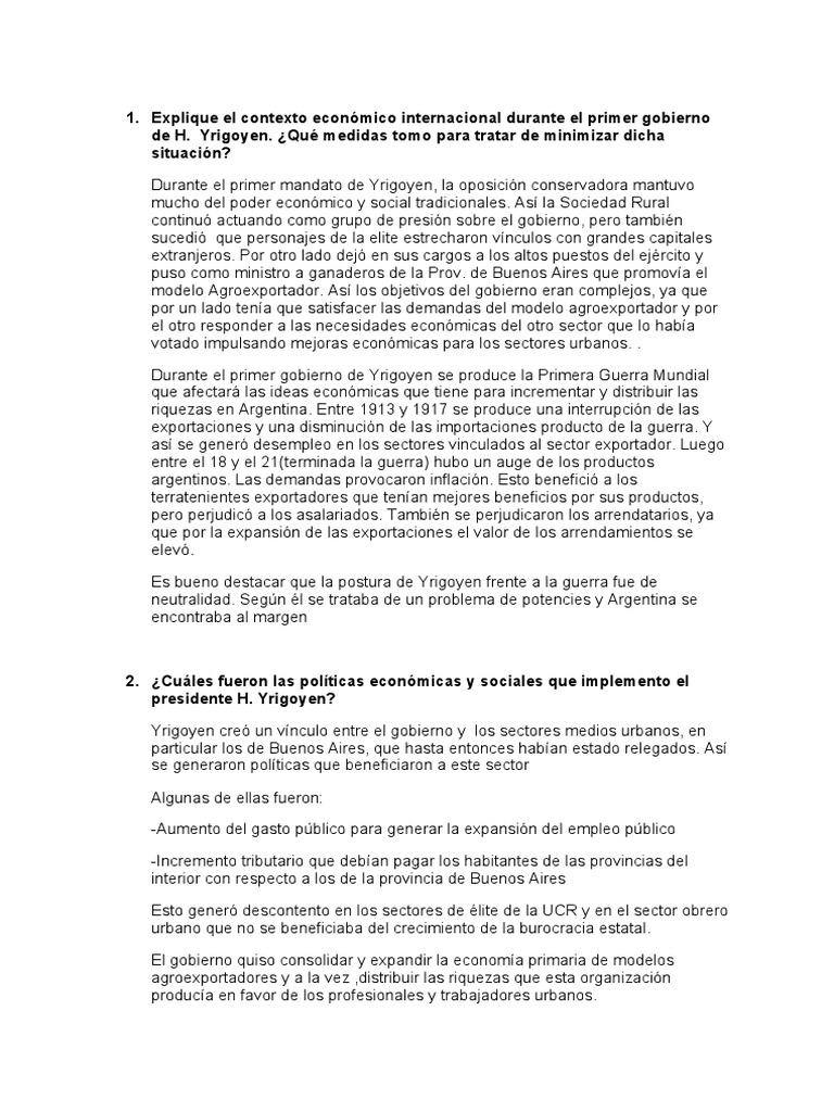 El Radicalismo en El Poder 19161930