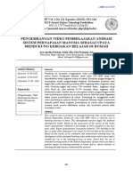 Pengembangan Video Pembelajaran Animasi Sistem Pernapasan Manusia Sebagai Upaya Mendukung Kebijakan Belajar Di Rumah