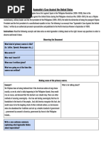 Primary Source Analysis - Aguinaldo's Case Against The United States