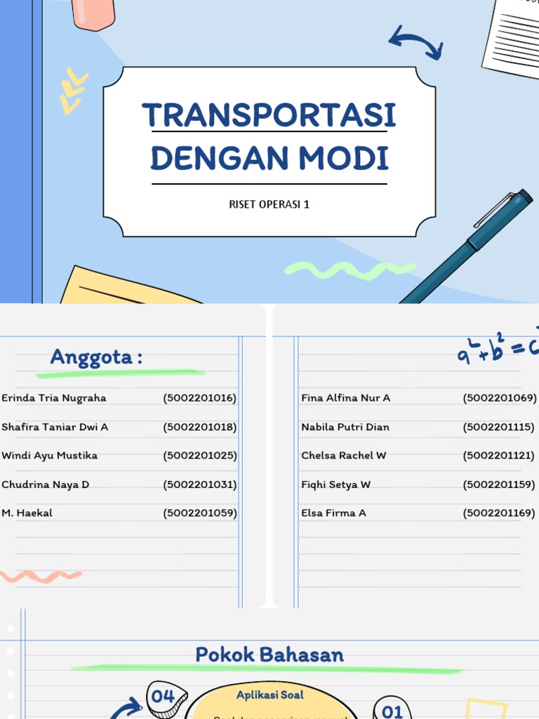 Optimalisasi Transportasi dengan Metode MODI | PDF