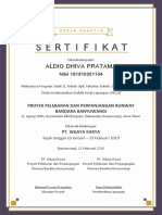 Aldio SERTIFIKAT KP