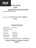 Arduino Based Fire Fighting Robot: Submitted by