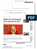 Adriana Azzi - Horóscopo Del 30 de Noviembre de 2021