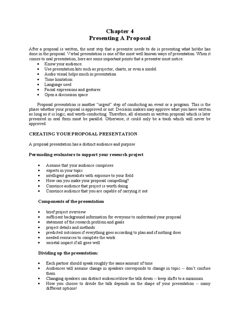 Effective Proposal Presentation Tips | PDF | Rubric (Academic ...