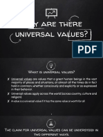 Universal Values (Group 3)