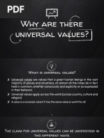 Universal Values (Group 3)