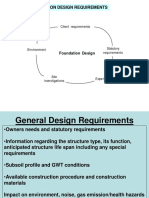 FOUNDATION DESIGN REQUIREMENTS FOR STRUCTURAL STABILITY