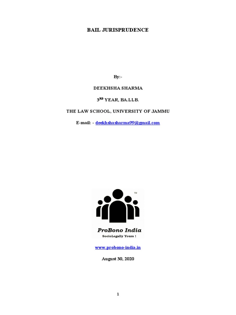 Understanding Bail Jurisprudence in India | PDF | Bail | Arrest