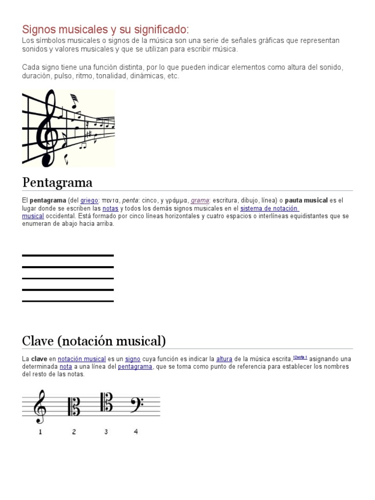 Signos Musicales y Su Significado PDF