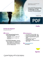 Industrial Engineering Challenges in the Current Environment