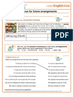 Grammar Games Present Continuous Future Arrangements Worksheet