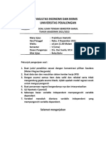 Soal Ujian Praktikum Statistik - Uts - Emester Gi 2021 - 2022