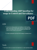 Understanding ARP Spoofing For: Usage in Control and Surveillance