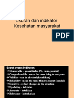 Ukuran Dan Indikator Kesahatn Masyarakat