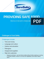 Providing Safe Food - Principles of Food Safety