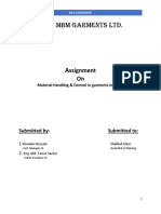 MCD Assignment: Material Handling & Control in the Garments Industry