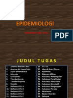 Tugas Makalah Epidemiologi I