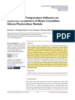 A Study of The Temperature Influence On Different