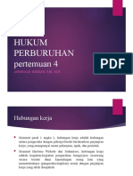 Hukum Ketenagakerjaan Pertemuan Ke 4 - Hubungan Kerja