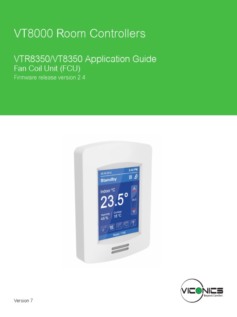 VT8000 Room Controllers: VTR8350/VT8350 Application Guide | PDF | Relay ...