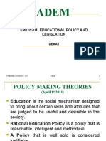 Policy Making Theories