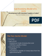 PRE - Lewis Dual Economy Model of Development - 160819