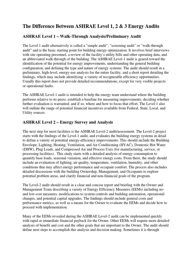 Ashrae energy audit pdf