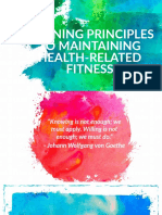 Training Principles To Maintaining Health-Related Fitness