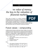 The Time Value of Money: The Key To The Valuation of Financial Markets