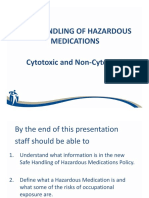 Safe Handling of Hazardous Medications
